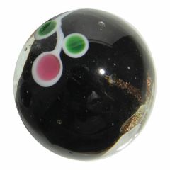 Schwarze Orchidee 22mm