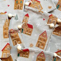 Murmelbeutel - Weihnachtshäuser (14x18cm)