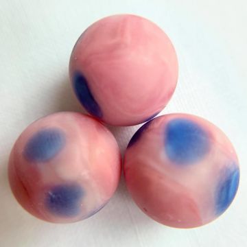 Rosa mit blauen Punkten 16,48mm