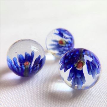 Blüte - blau 25mm