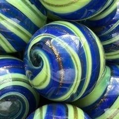 Blauer Wirbel 25mm