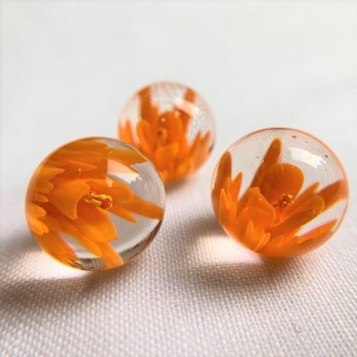 Blüte - orange 16mm