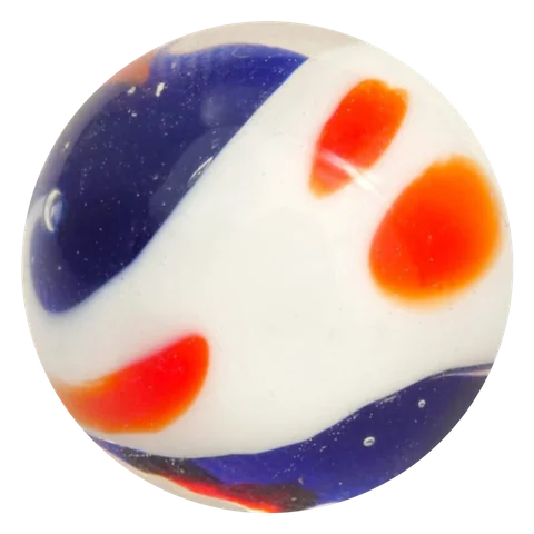 Yin Yang - blau-weiß 16mm