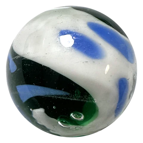 Yin Yang - grün-weiß 16mm