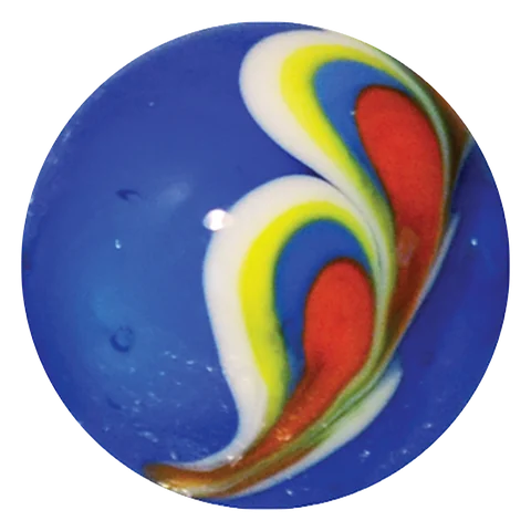 Pfauenfeder - blau 16mm