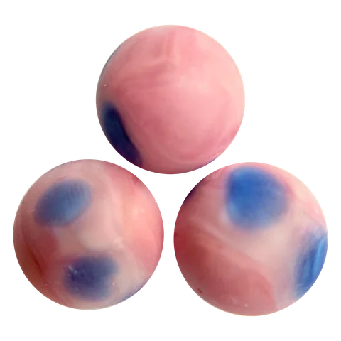 Rosa mit blauen Punkten 16,48mm
